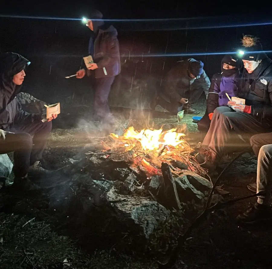 feu de camps bivouac